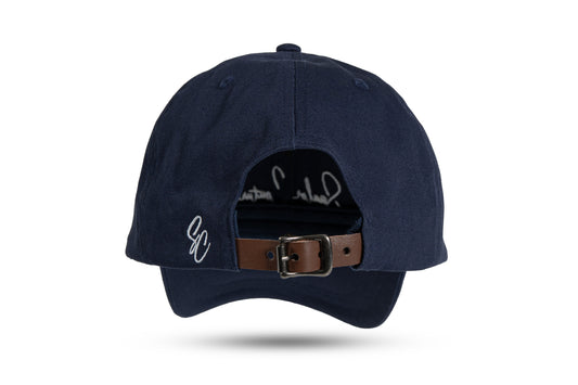 Saalor Signature Leather Strap Cap – Navy
