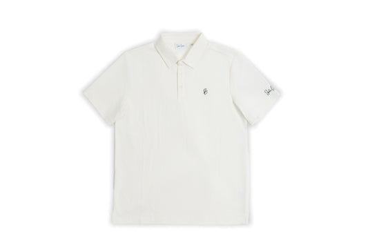 Le Classique Polo in white by Saalor Couture