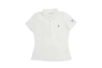 Le Classique Polo Women in white by Saalor Couture